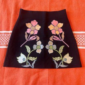Cynthia Rowley applique skirt